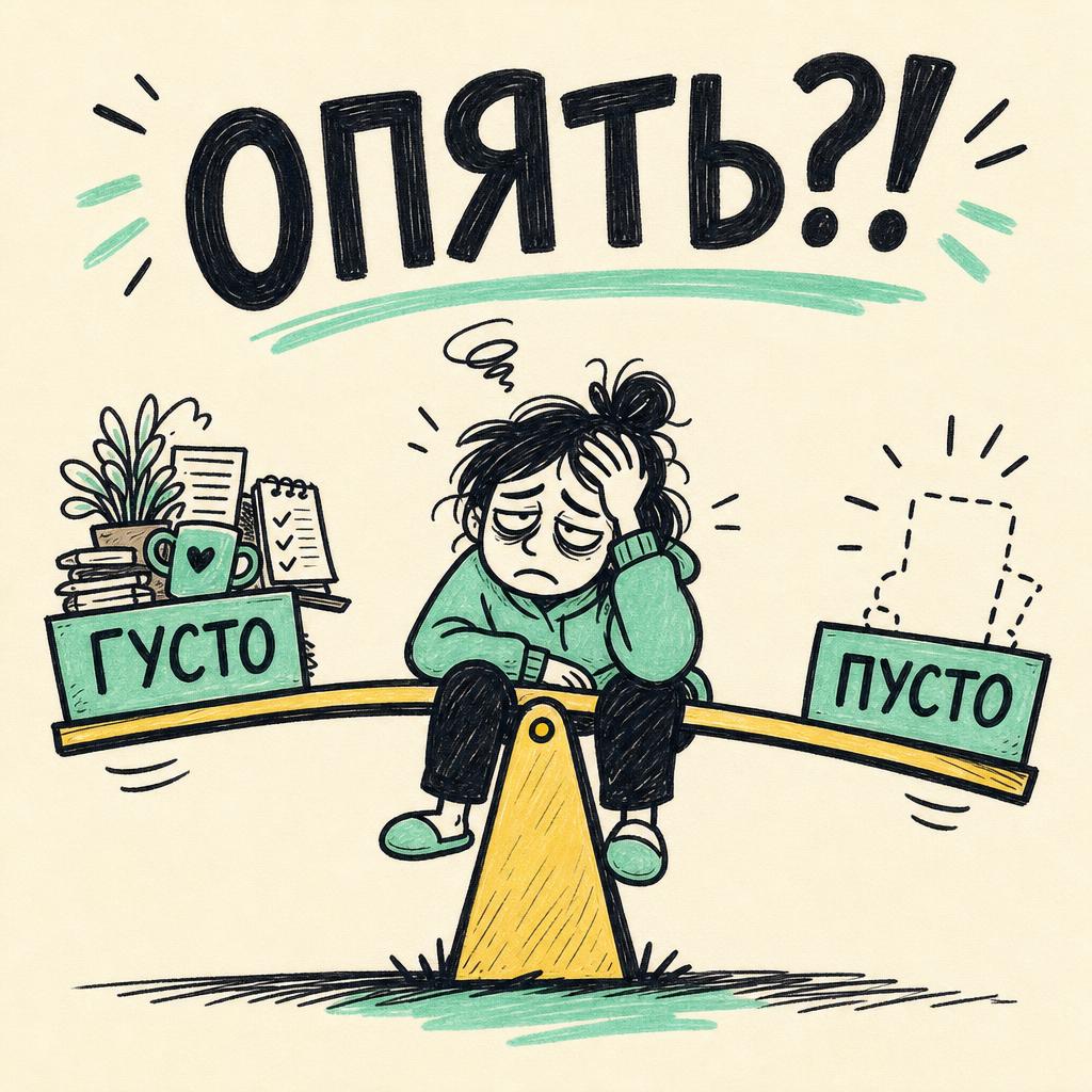 Денежные качели — то густо, то пусто