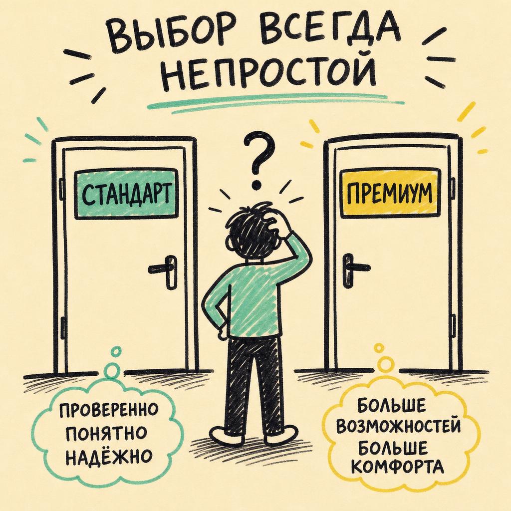 Два тарифа: Стандарт и Премиум